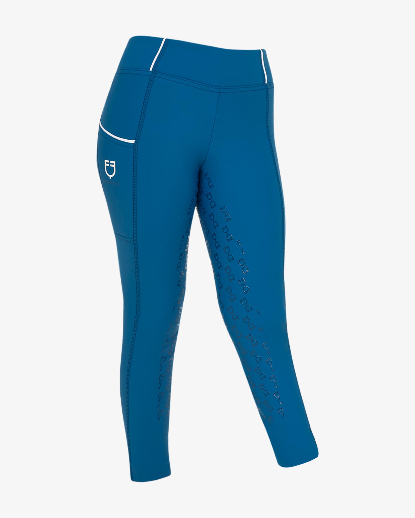 Girls' slim fit grip leggings with logo