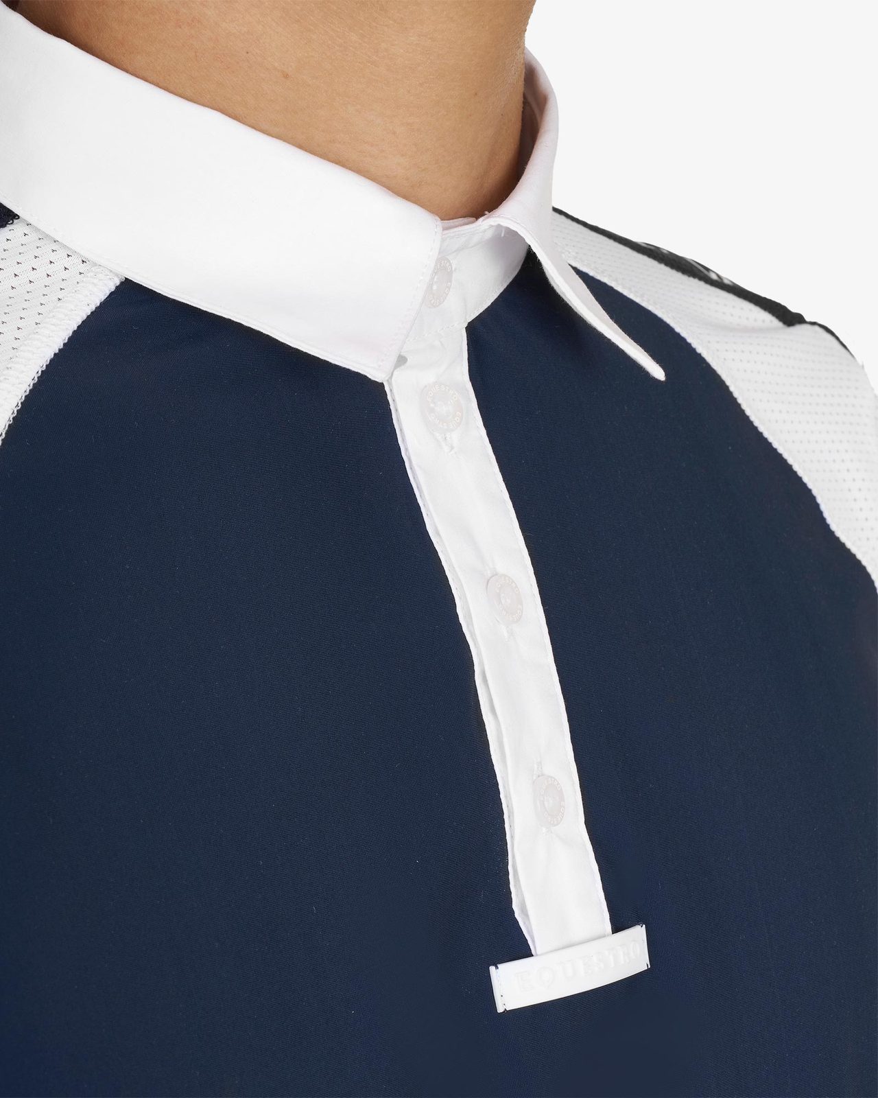 Polo uomo da concorso slim fit quattro bottoni