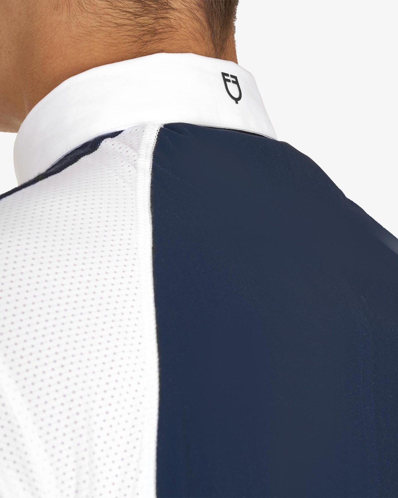 Polo uomo da concorso slim fit quattro bottoni