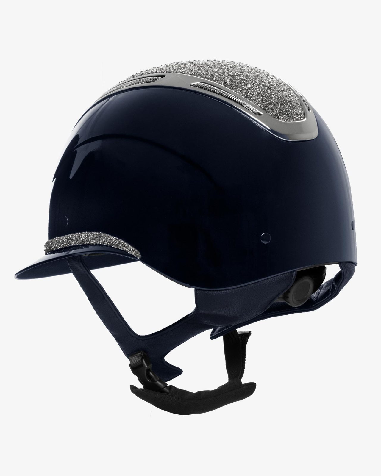 Cap Apocalypse donna calotta lucida e brillantini omologazione EN 1384-2023