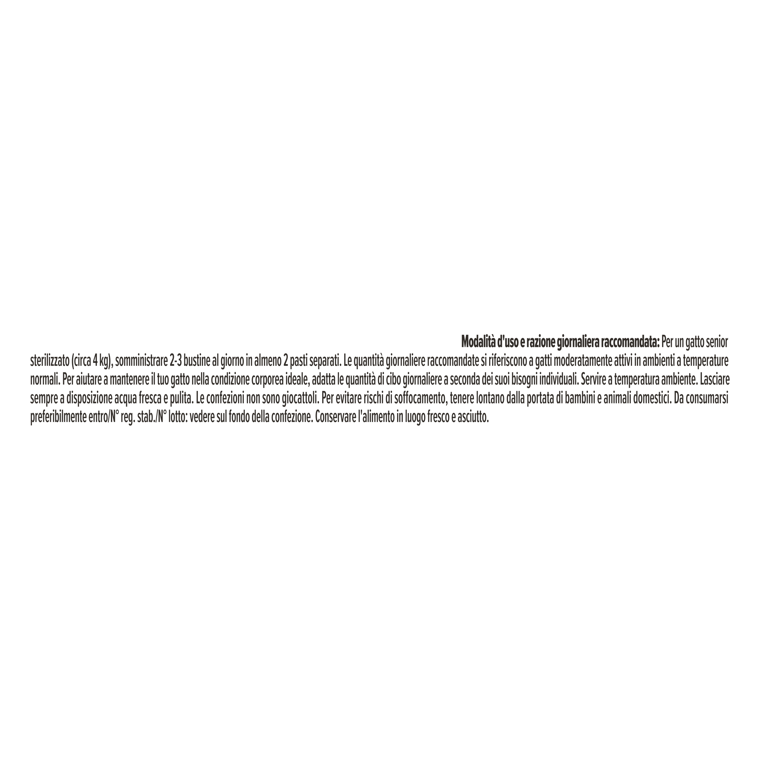 PURINA® PRO PLAN® Sterilised Senior 7+ MAINTENANCE con tacchino in salsa
