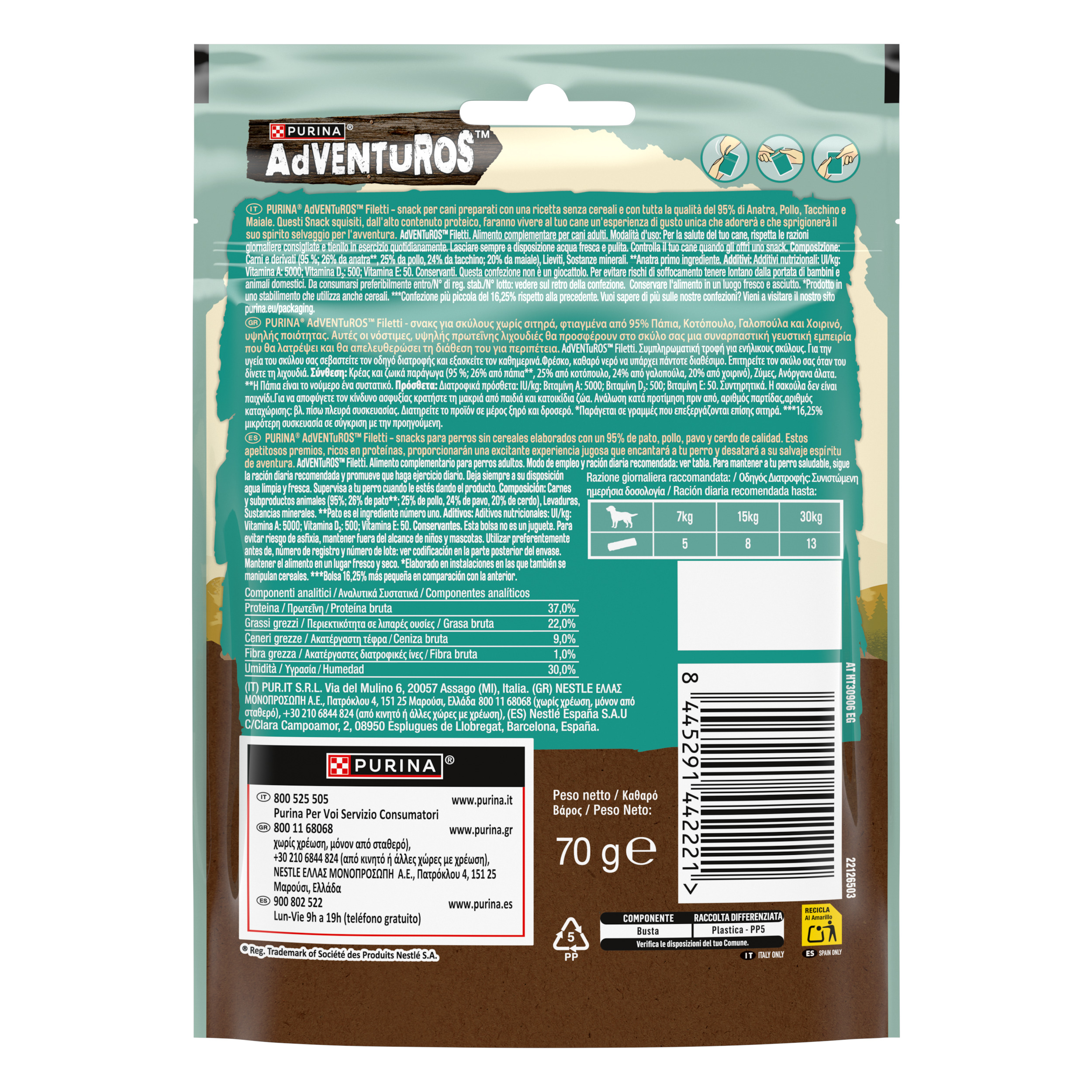 Adventuros High Meat Filetti nº1 ingrediente Anatra

