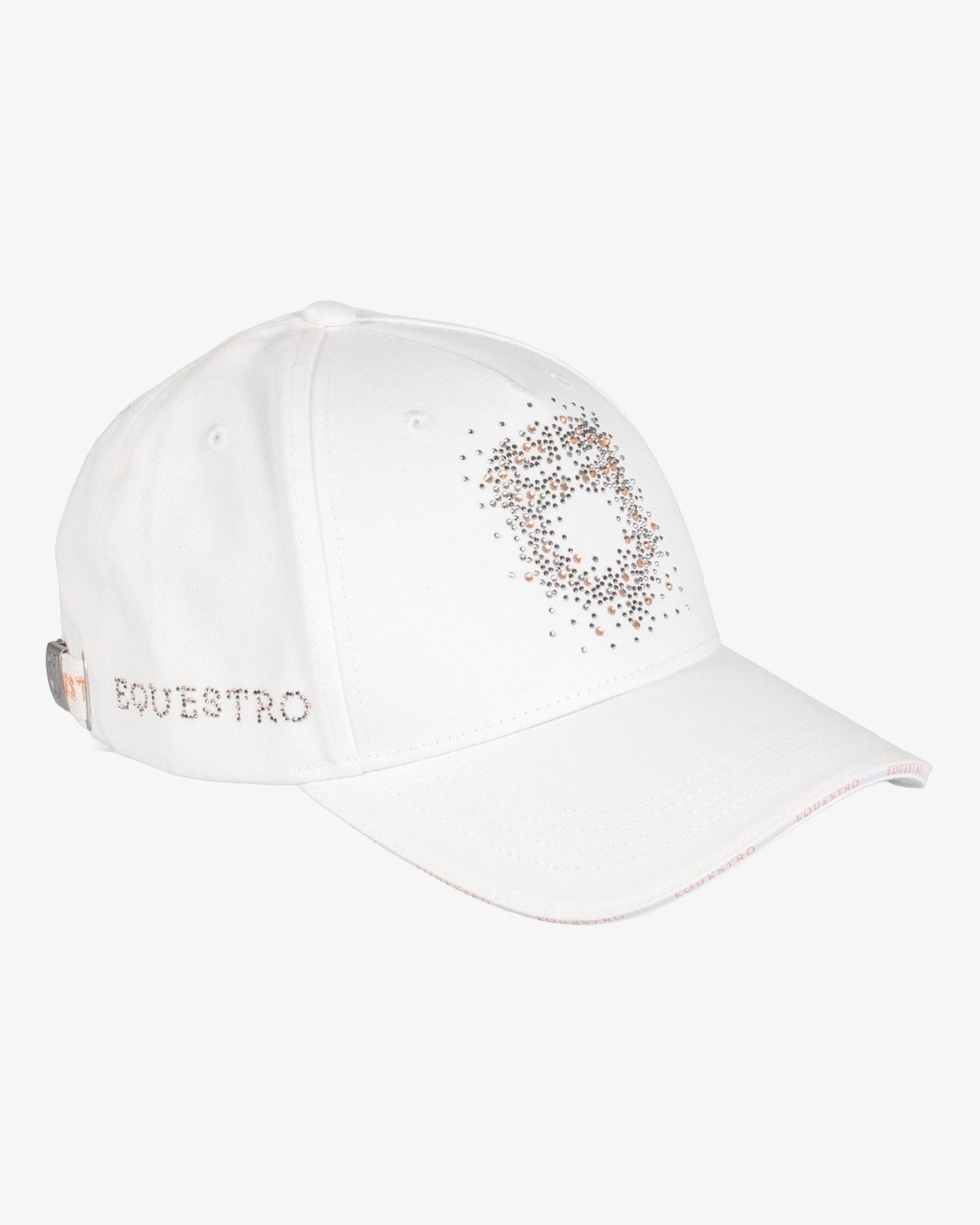 Baseball cap with rhinestone logo