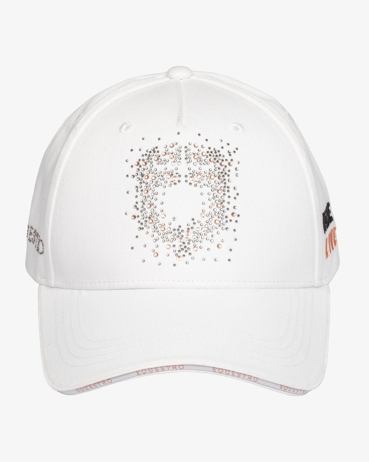 Baseball cap with rhinestone logo