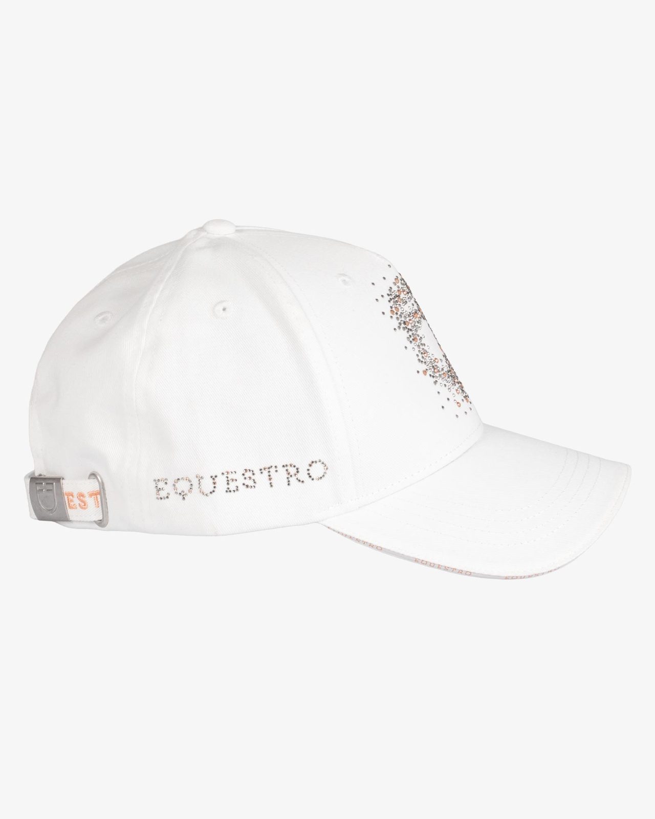 Baseball cap with rhinestone logo