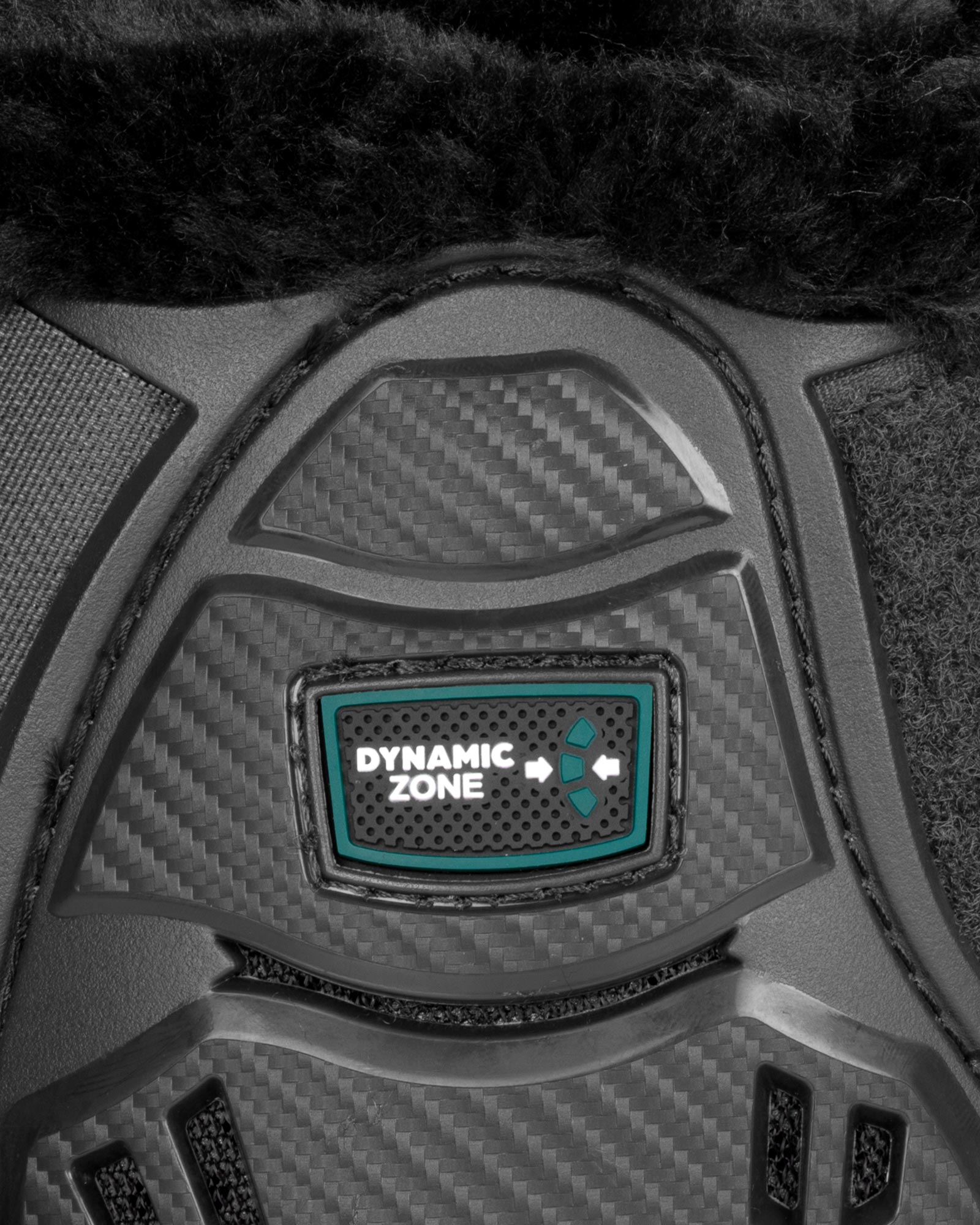 Skeleton Dynamic Zone fetlock boots with synthetic sheepskin