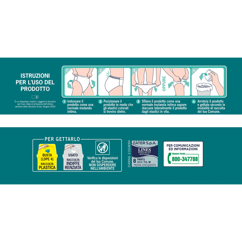 Mutandine Pants Unisex Alta protezione Maxi
