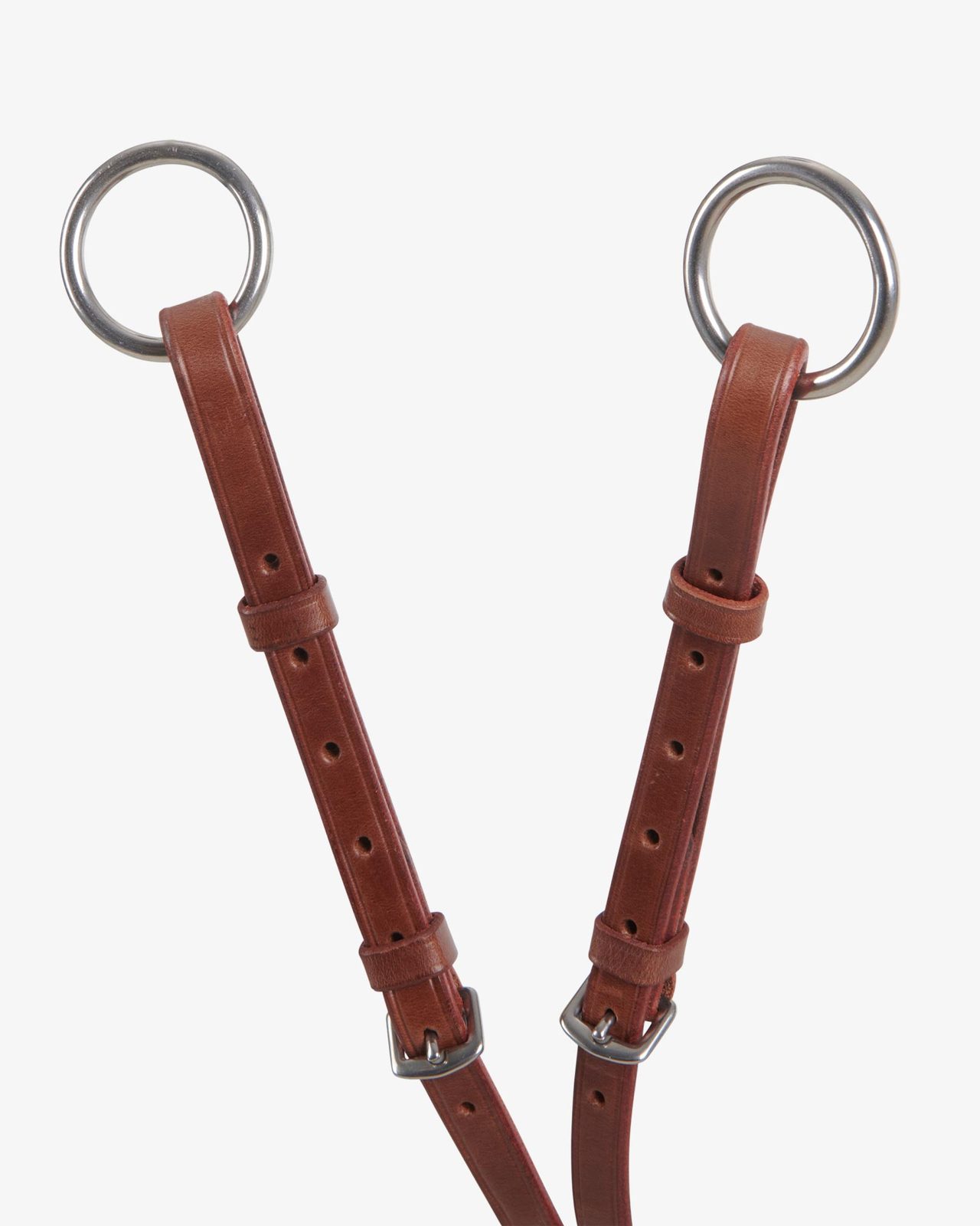 Leather adjustable buckle collier martingale