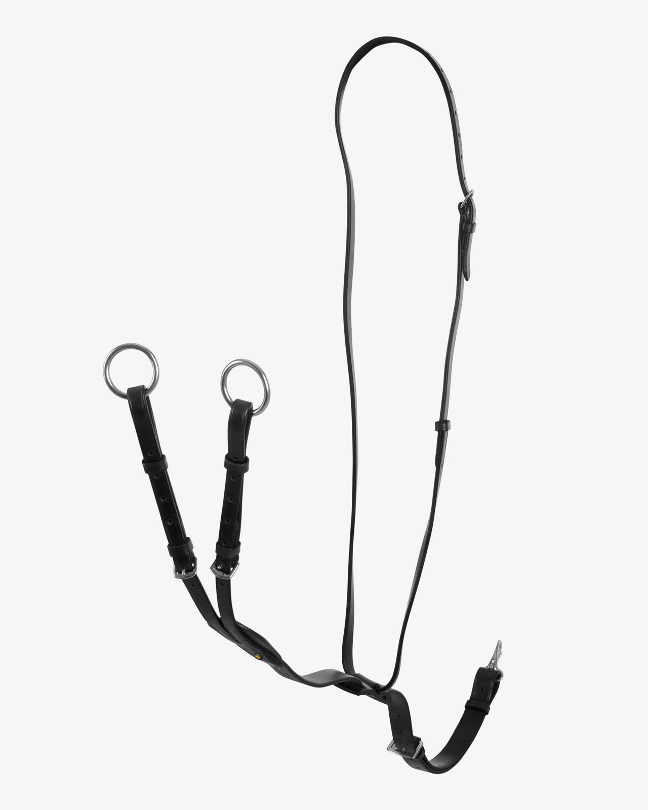 Leather adjustable buckle collier martingale