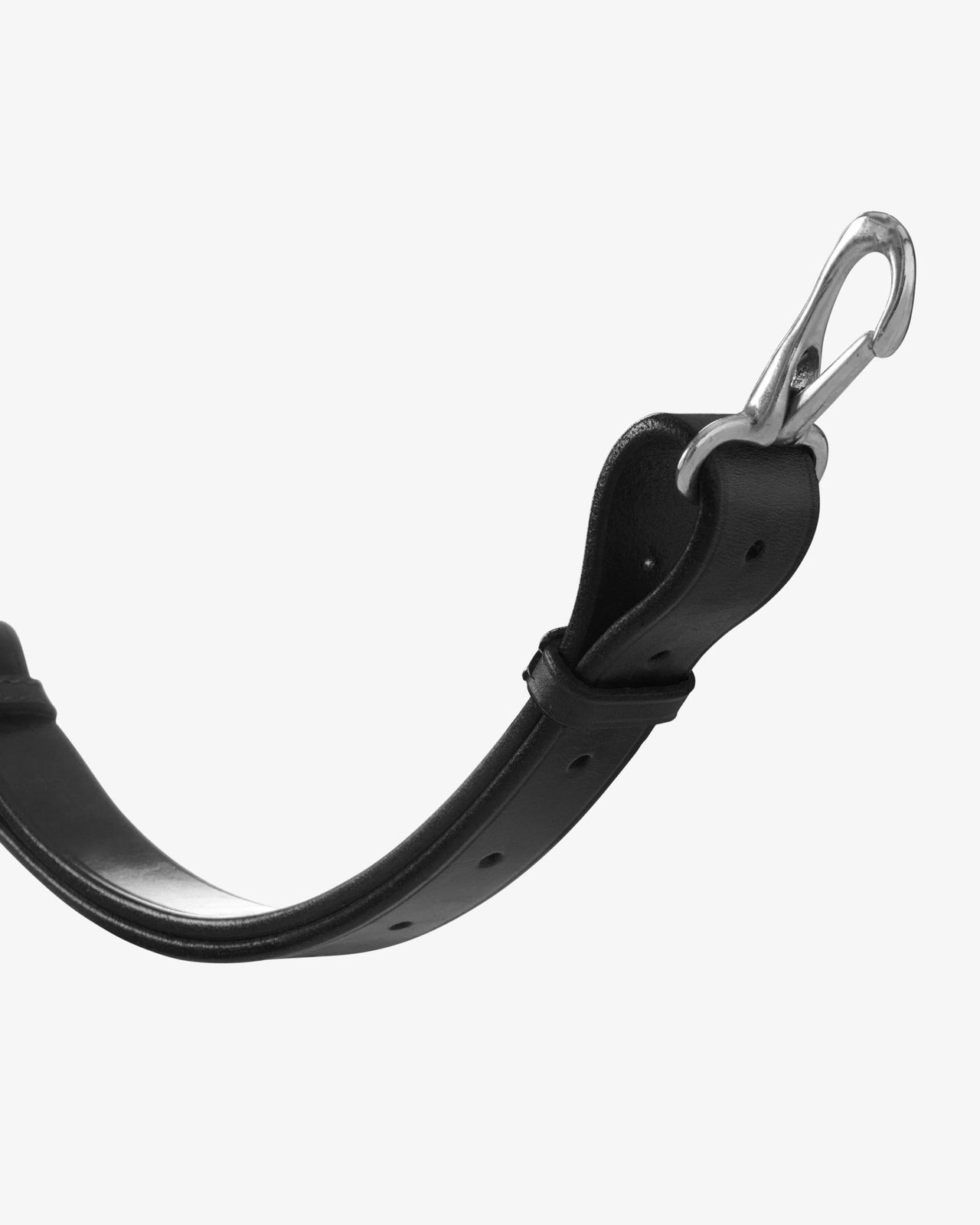 Leather adjustable buckle collier martingale