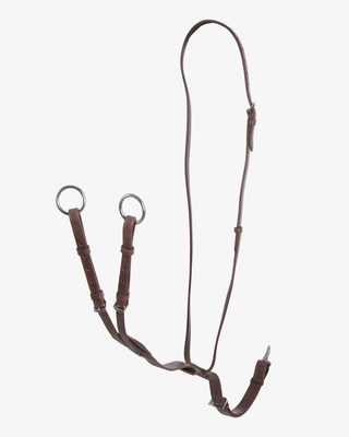 Leather adjustable buckle collier martingale