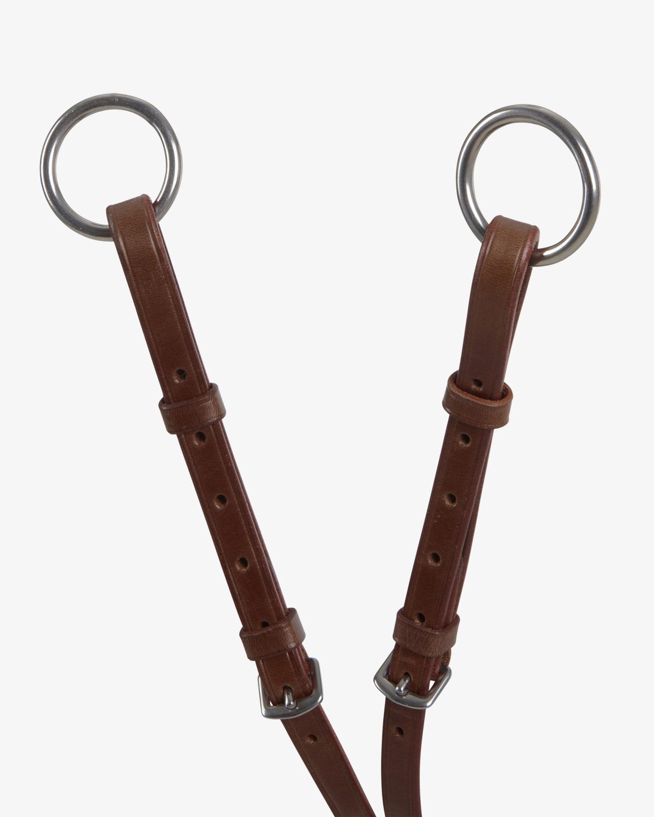Leather adjustable buckle collier martingale