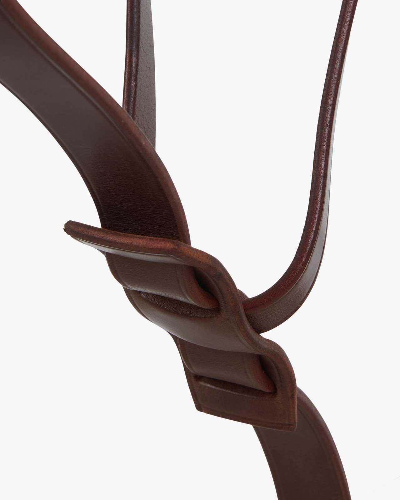 Leather adjustable buckle collier martingale