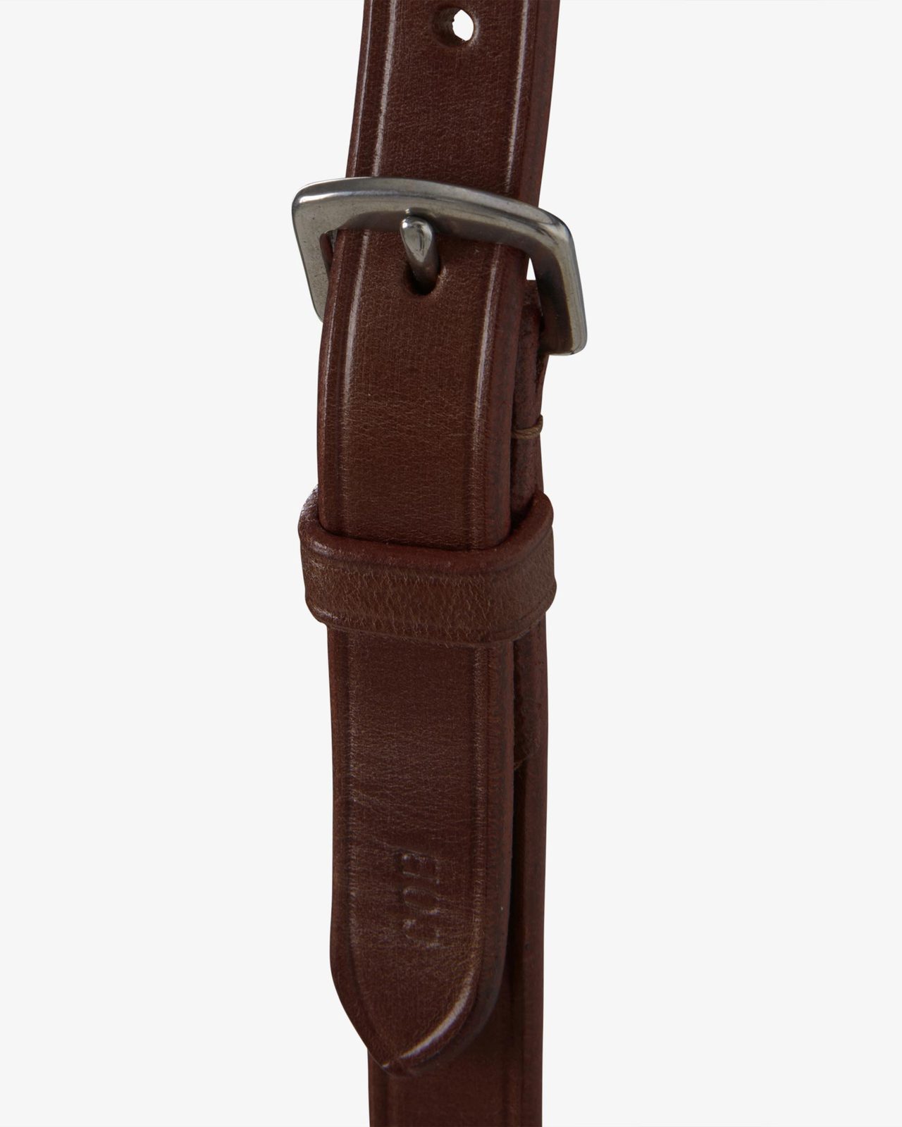 Leather adjustable buckle collier martingale
