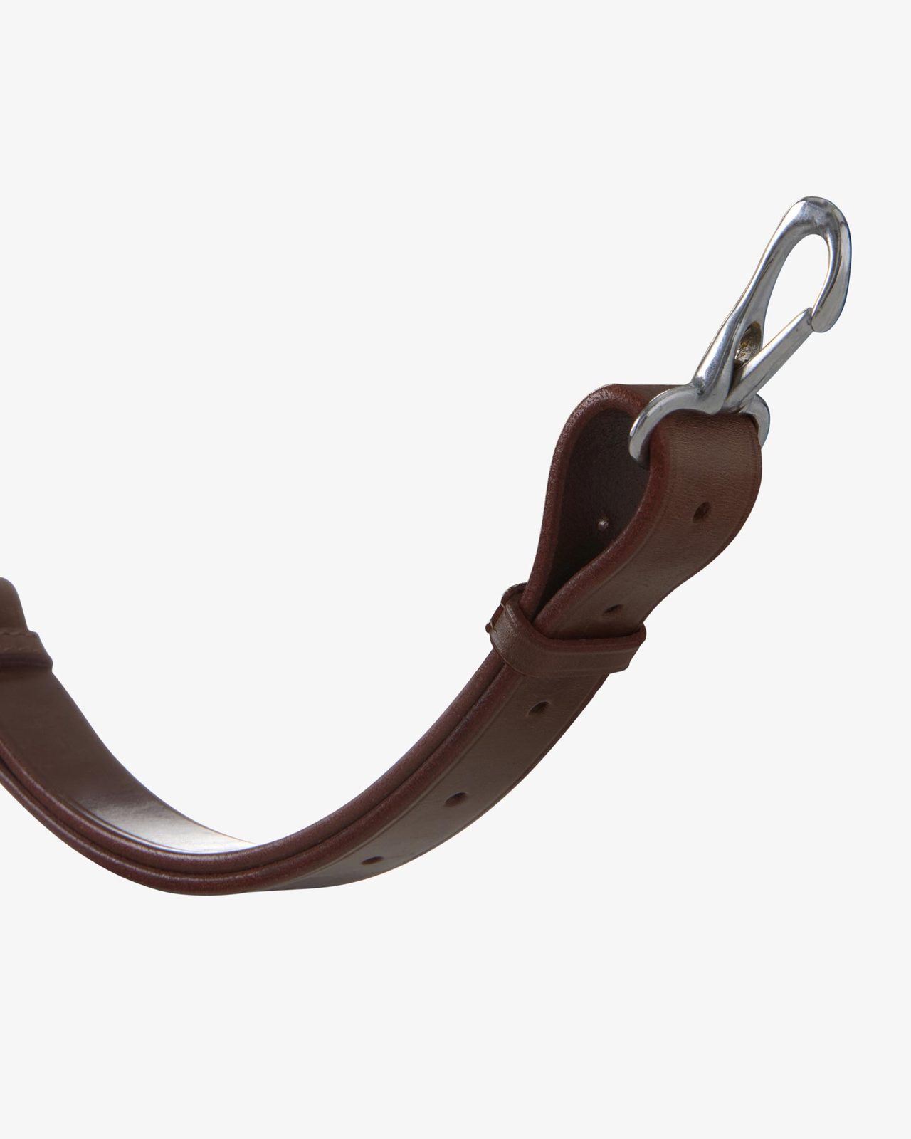 Leather adjustable buckle collier martingale