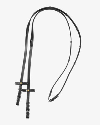 Sioux Leather Reins with Webbing Strap