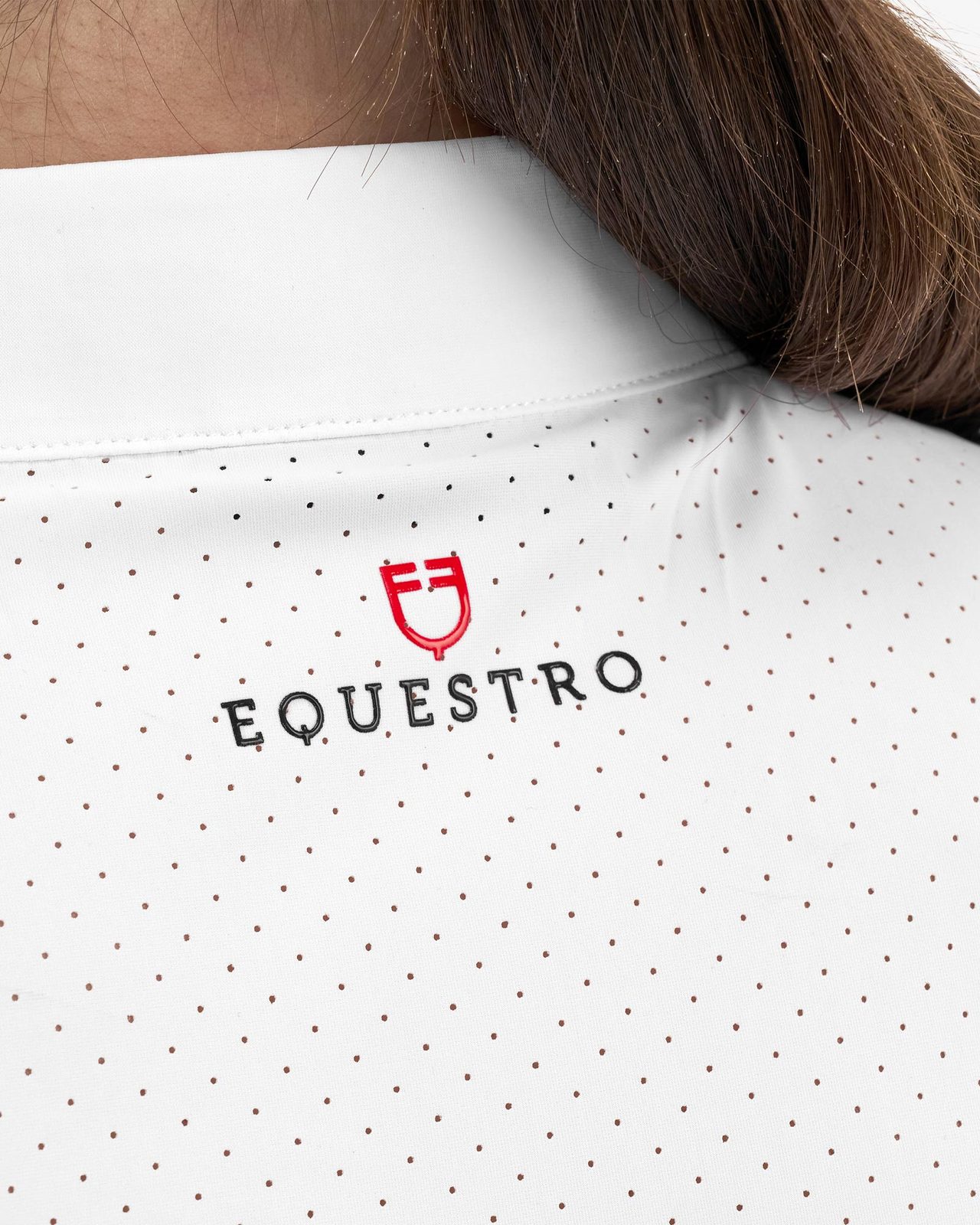 Polo concorso donna Equestro Ridertechnology tessuto traforato