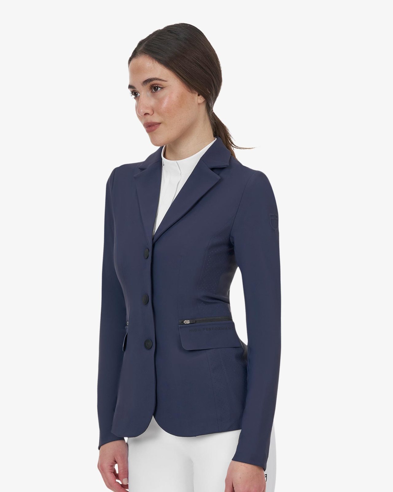 Giacca concorso donna Equestro Ridertechnology cuciture termosaldate