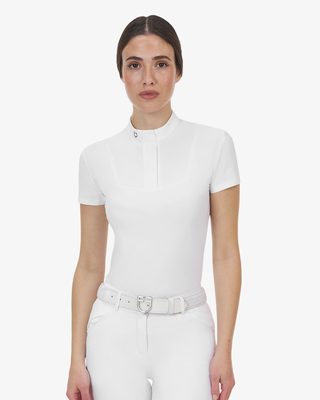 Polo concorso donna Equestro Ridertechnology manica corta
