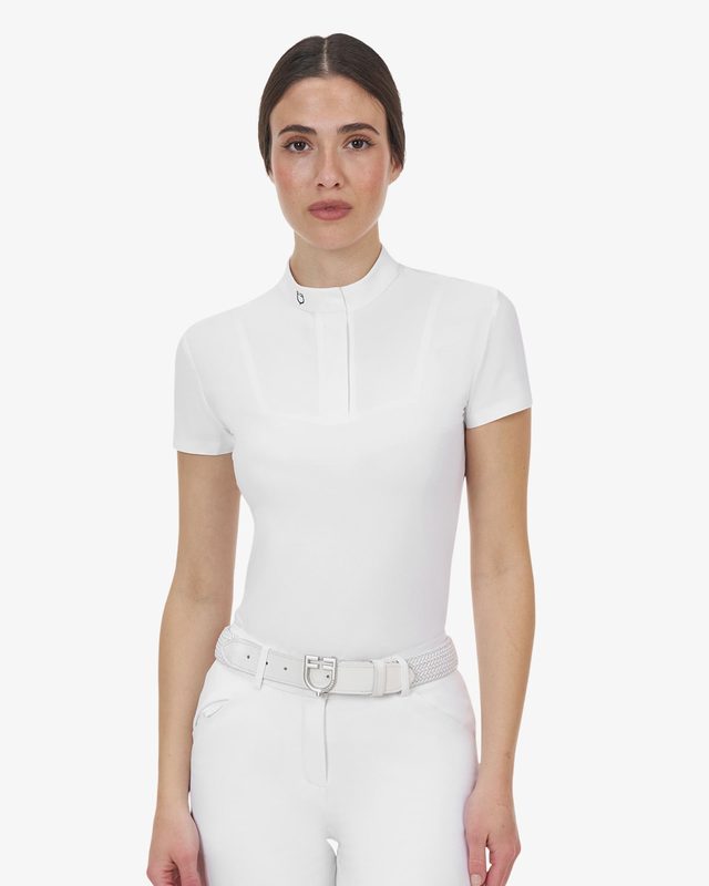Polo concorso donna Equestro Ridertechnology manica corta