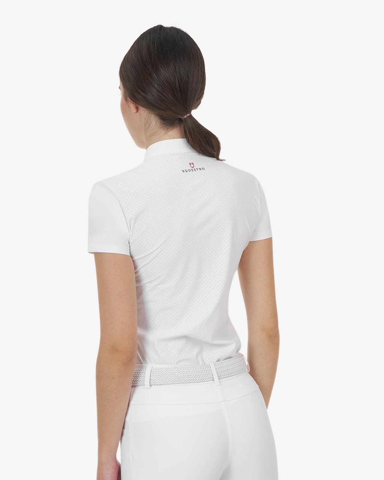 Polo concorso donna Equestro Ridertechnology manica corta