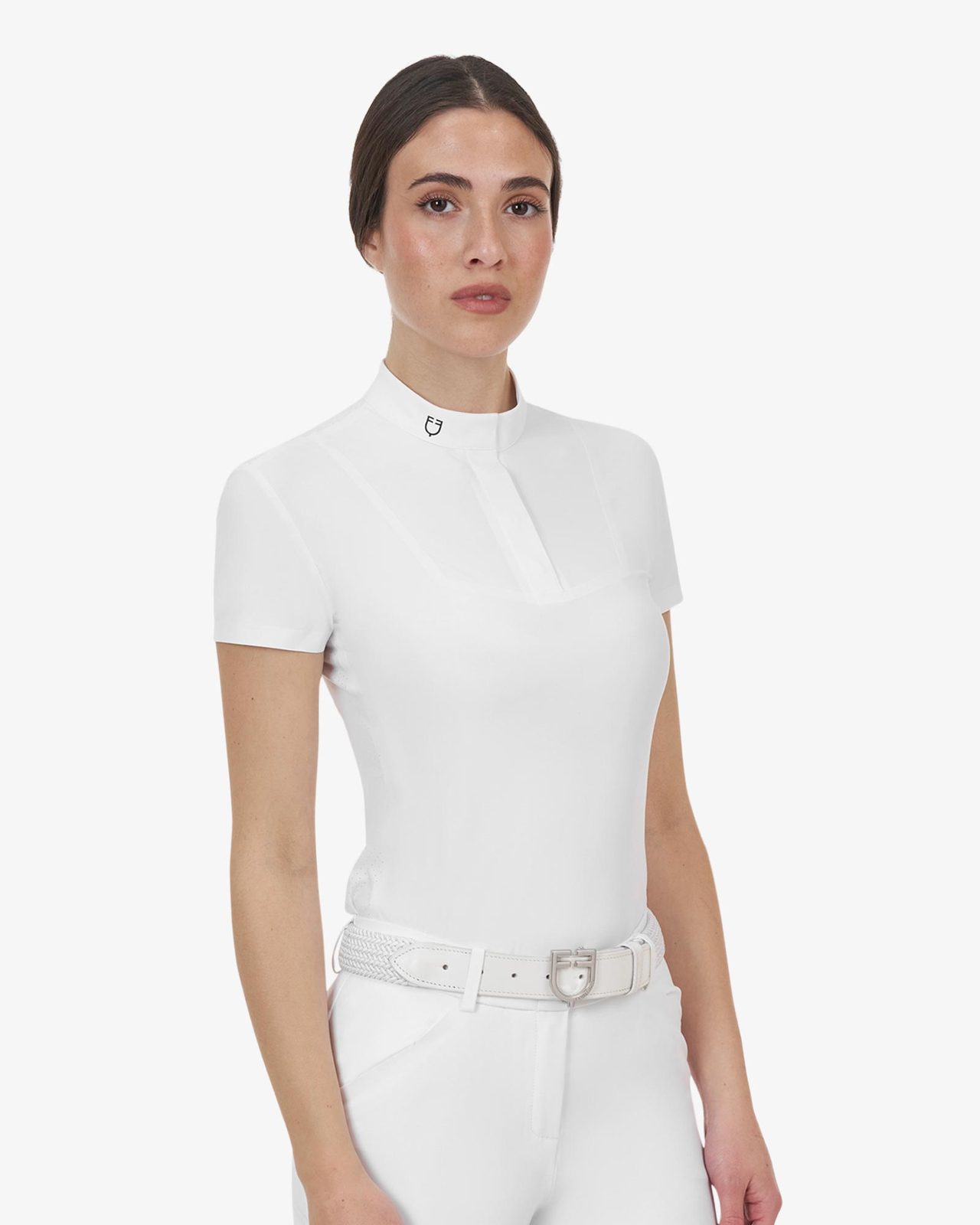 Polo concorso donna Equestro Ridertechnology manica corta