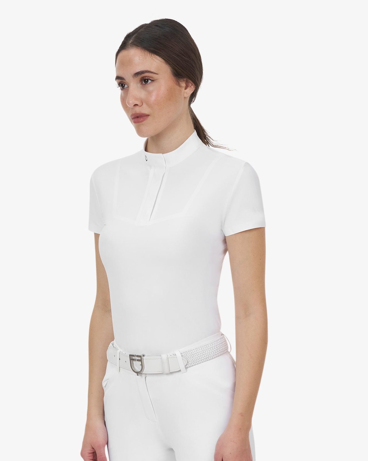 Polo concorso donna Equestro Ridertechnology manica corta