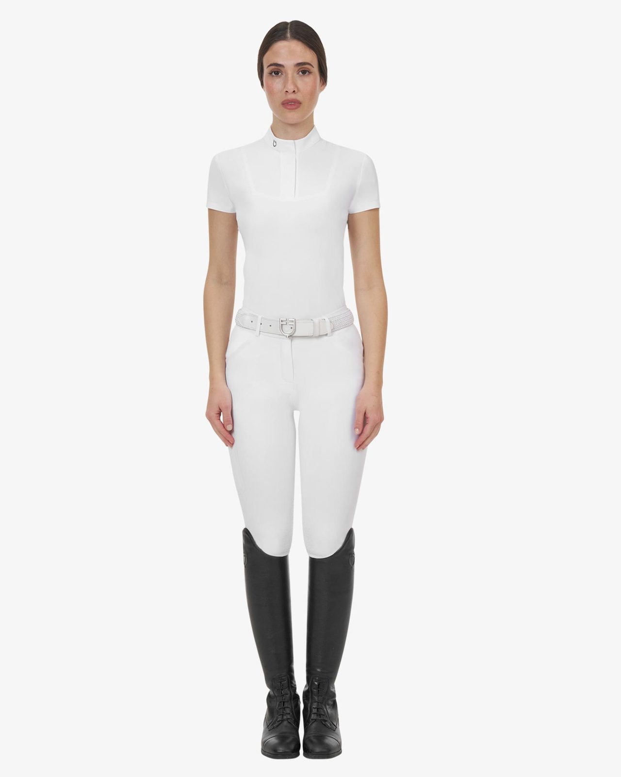 Polo concorso donna Equestro Ridertechnology manica corta