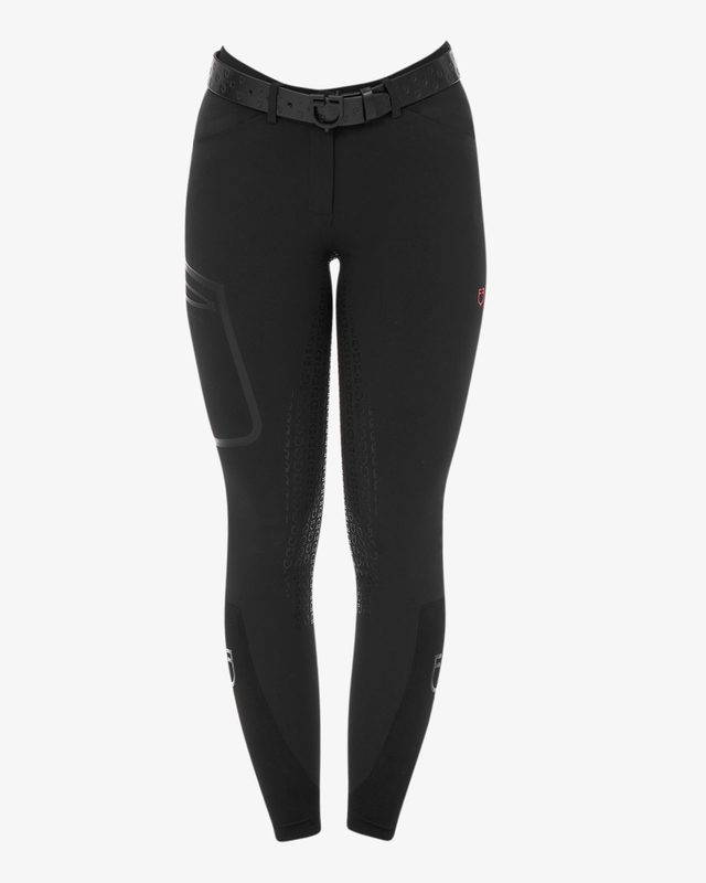 Pantalone slim fit donna Equestro Ridertechnology full grip