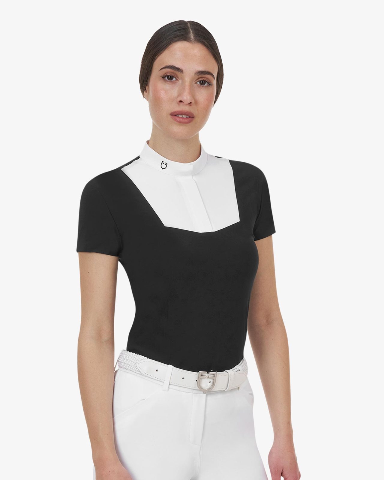 Polo concorso donna Equestro Ridertechnology manica corta