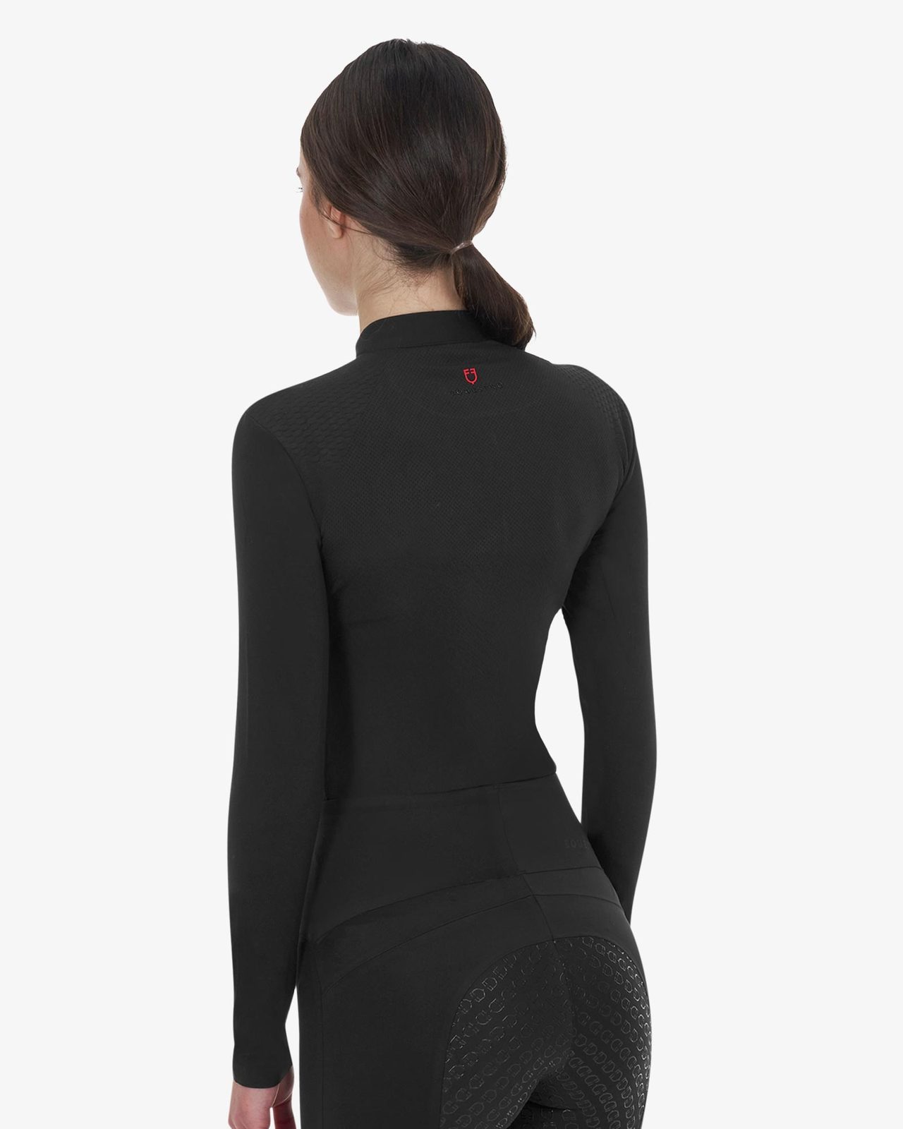 Polo training donna Equestro Ridertechnology manica lunga e zip