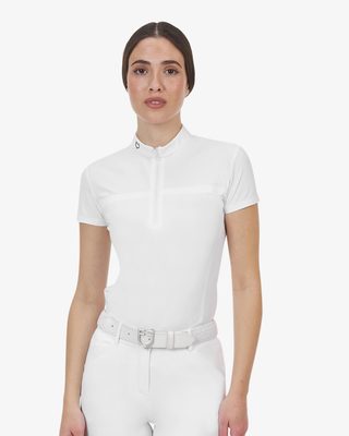 Polo concorso donna Equestro Ridertechnology tessuto traforato