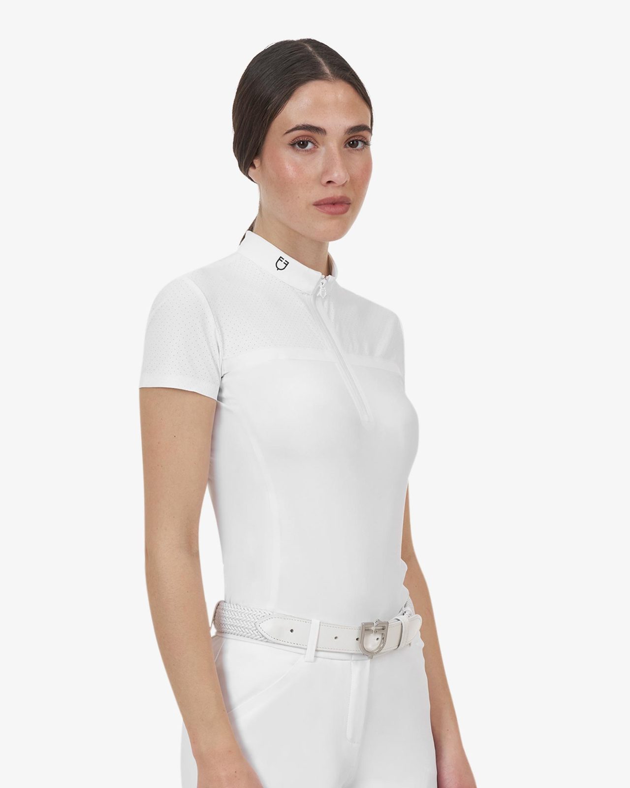 Polo concorso donna Equestro Ridertechnology tessuto traforato