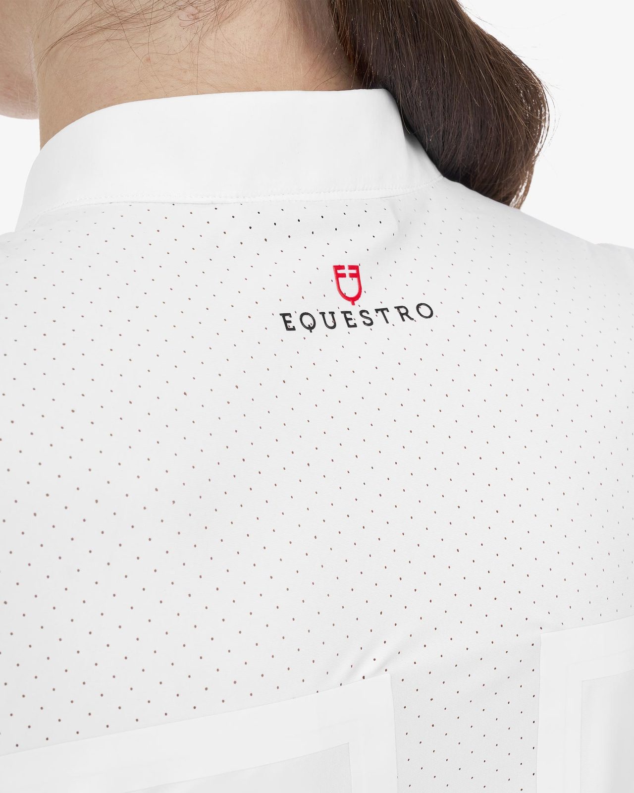 Polo concorso donna Equestro Ridertechnology tessuto traforato