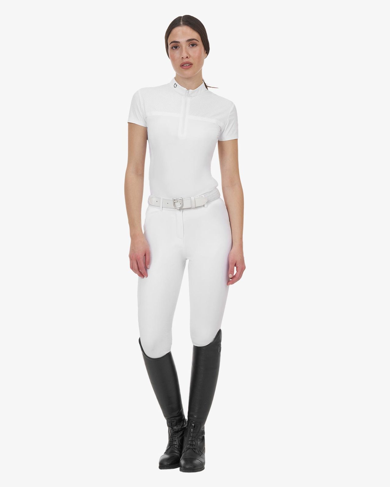 Polo concorso donna Equestro Ridertechnology tessuto traforato