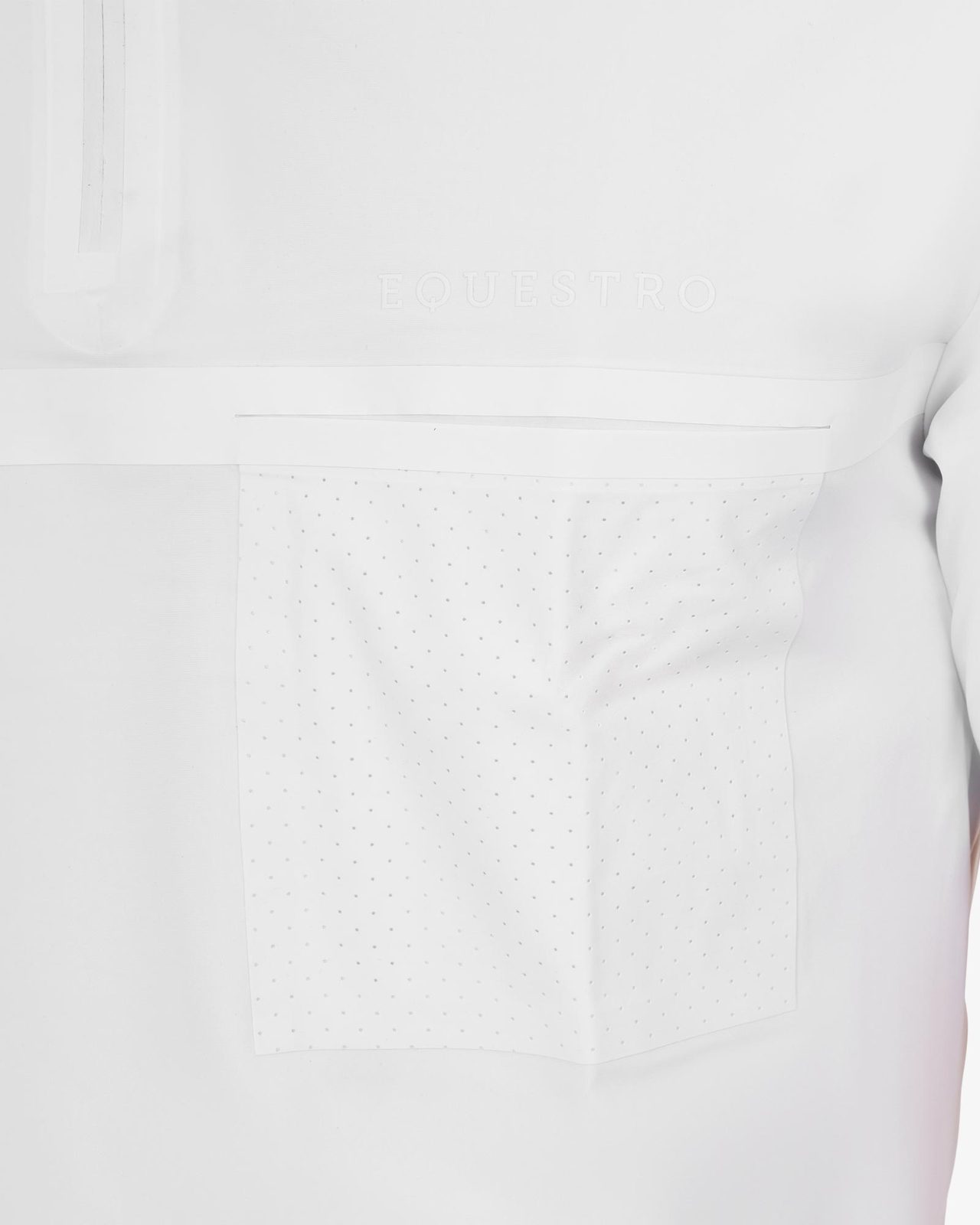 Polo concorso uomo Equestro Ridertechnology manica corta e zip