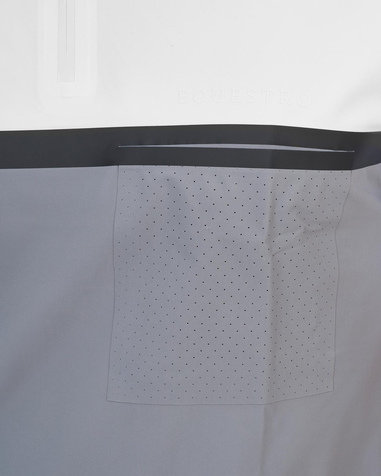 Polo concorso uomo Equestro Ridertechnology manica corta e zip