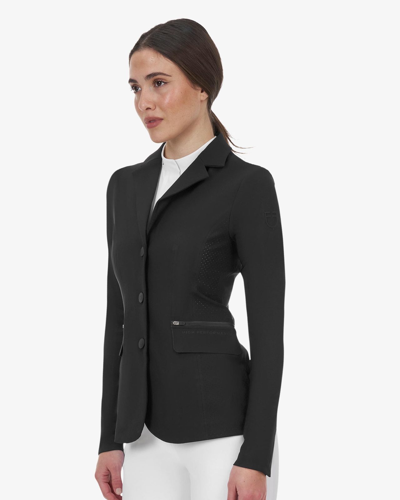 Giacca concorso donna Equestro Ridertechnology cuciture termosaldate