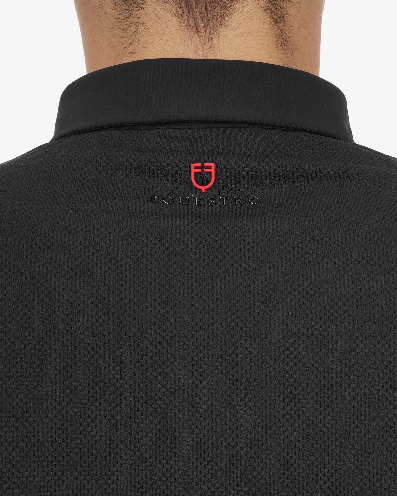 Polo training uomo Equestro Ridertechnology manica lunga e zip