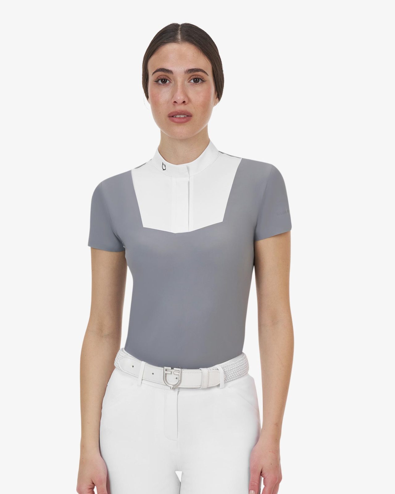 Polo concorso donna Equestro Ridertechnology manica corta