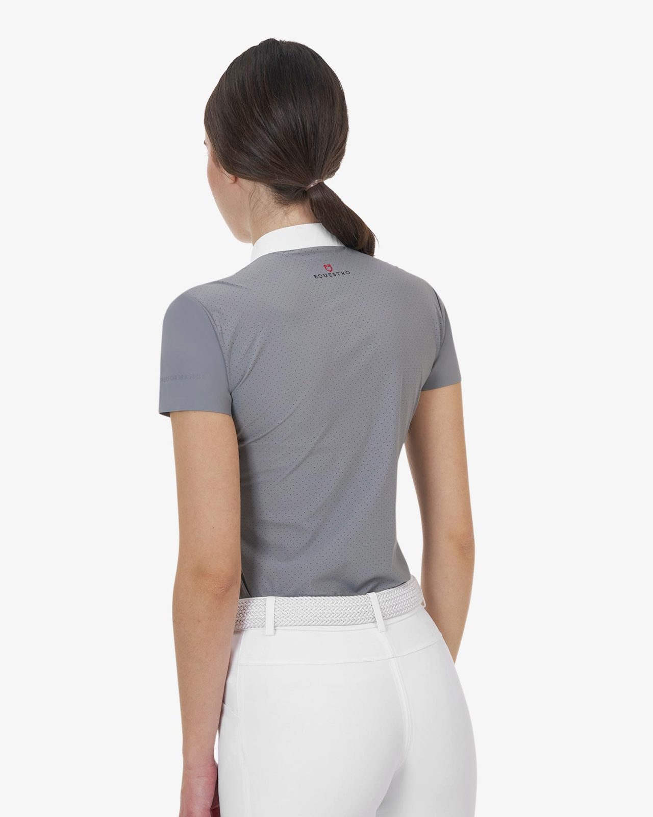 Polo concorso donna Equestro Ridertechnology manica corta