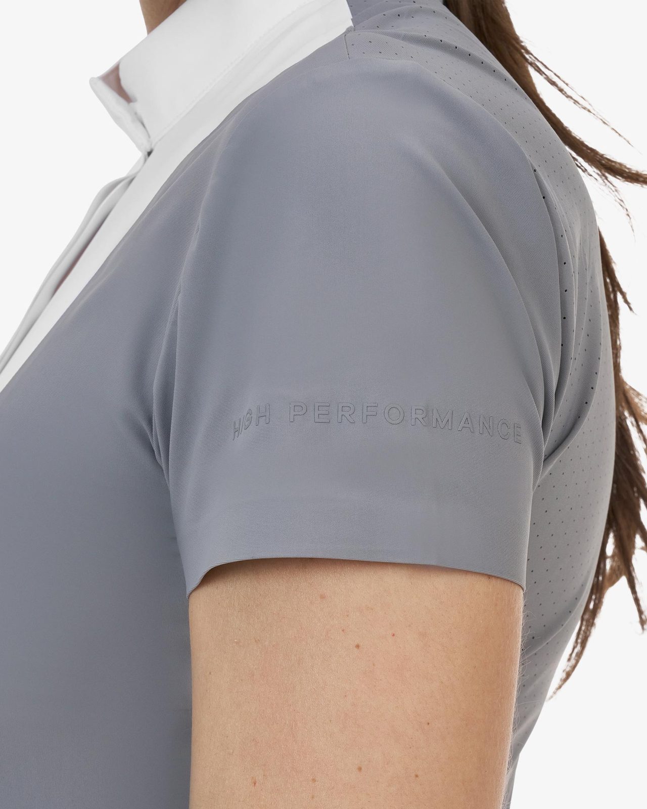 Polo concorso donna Equestro Ridertechnology manica corta