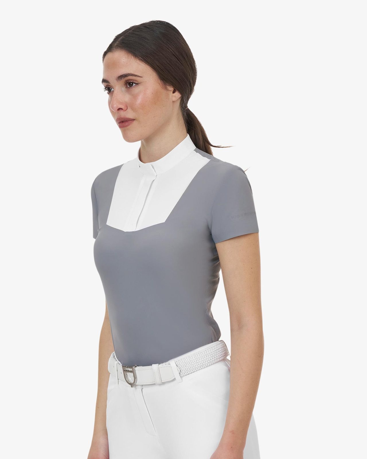 Polo concorso donna Equestro Ridertechnology manica corta