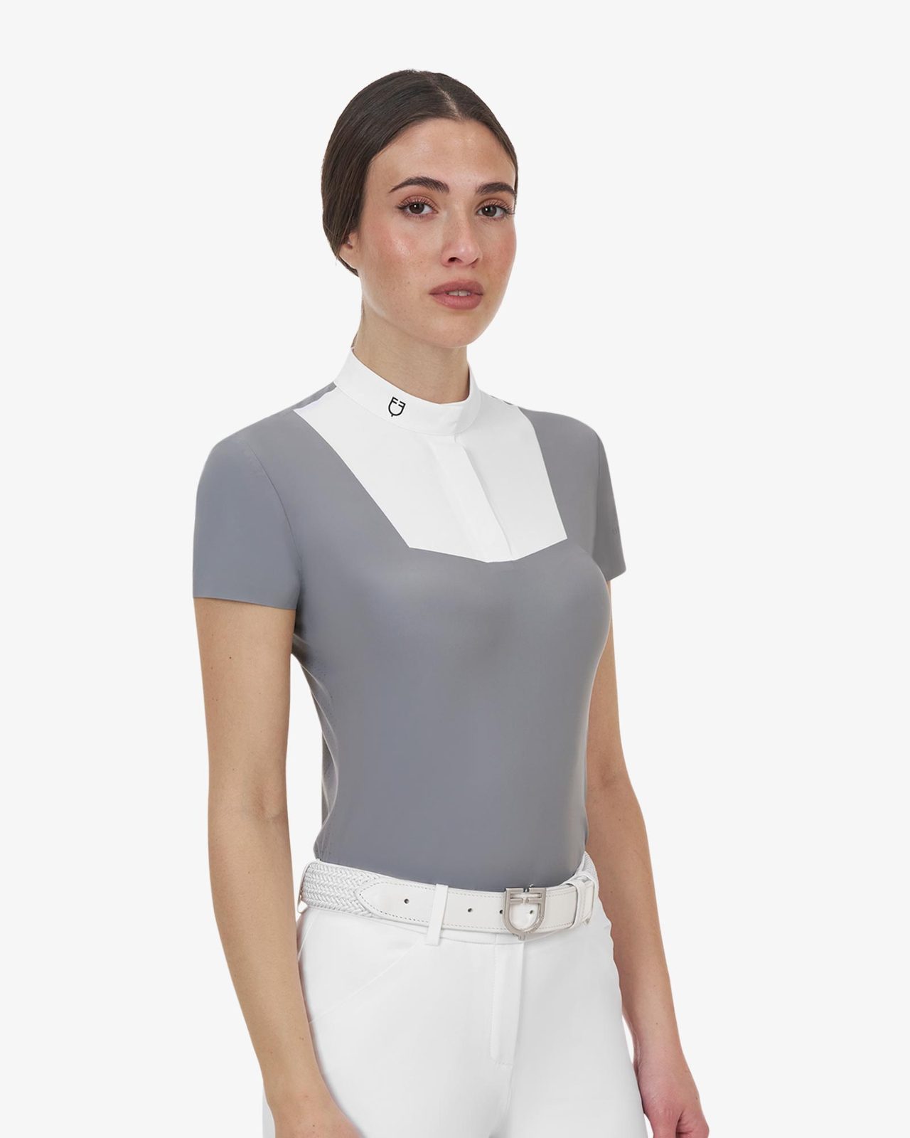 Polo concorso donna Equestro Ridertechnology manica corta