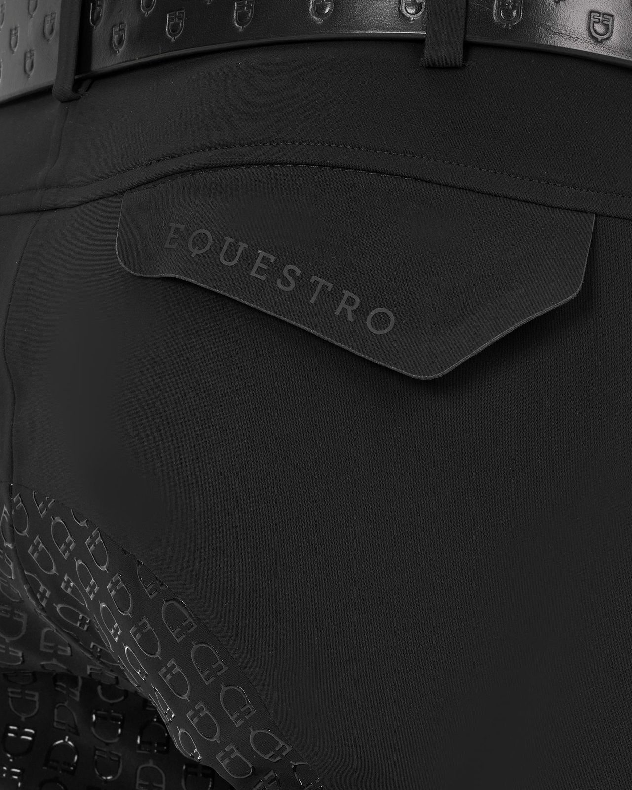 Pantalone slim fit uomo Equestro Ridertechnology full grip