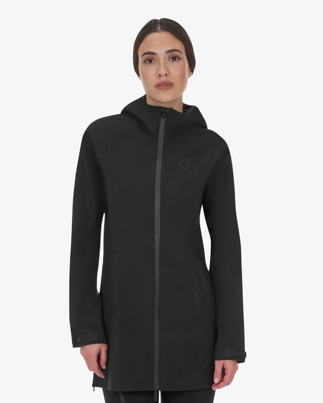 Guscio softshell donna Equestro Ridertechnology impermeabile lungo