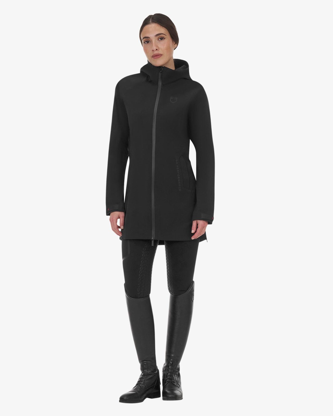 Guscio softshell donna Equestro Ridertechnology impermeabile lungo
