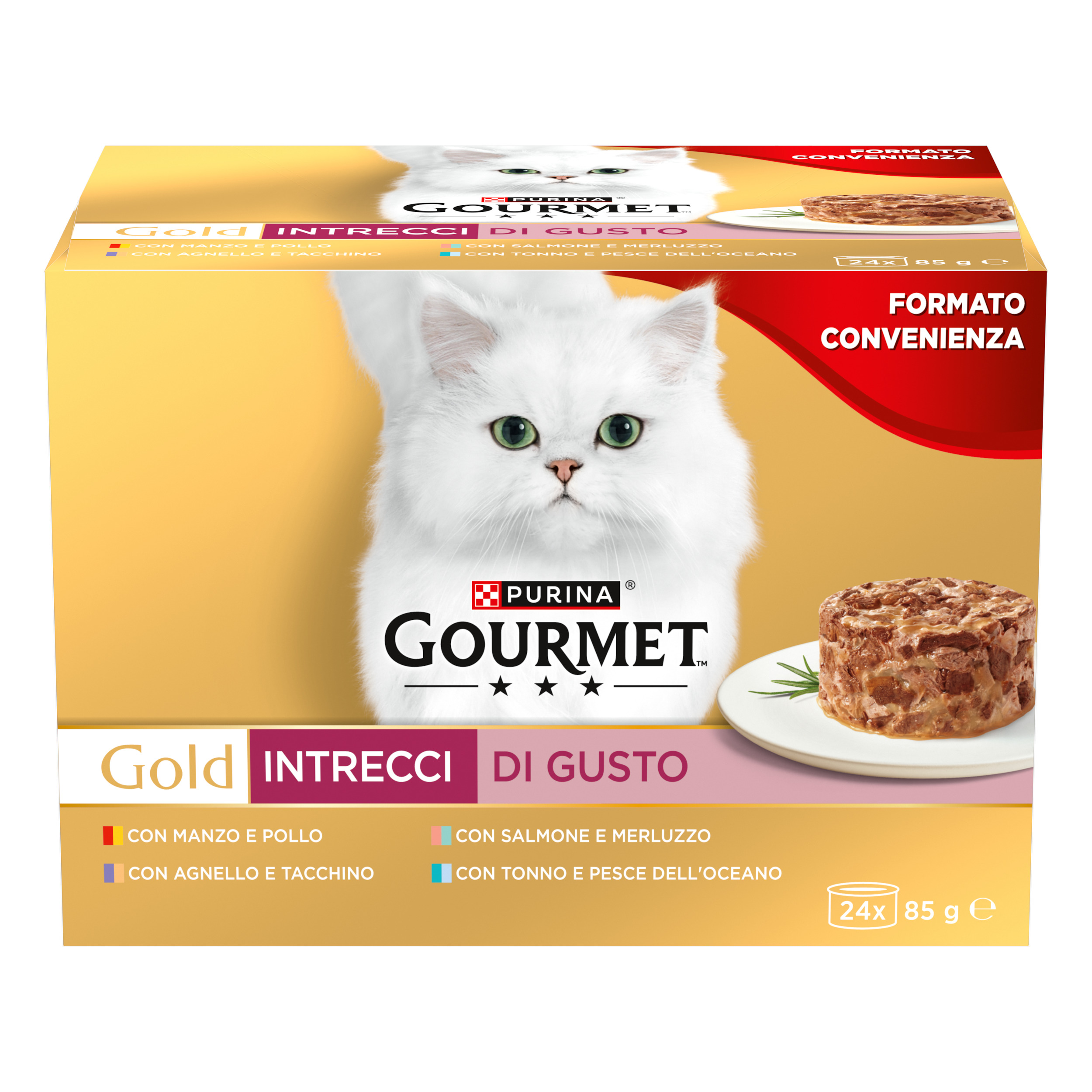 GOURMET® Gold MULTIPACK 24x Intrecci di Gusto