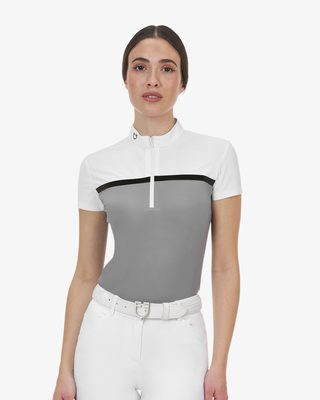 Polo concorso donna Equestro Ridertechnology tessuto traforato