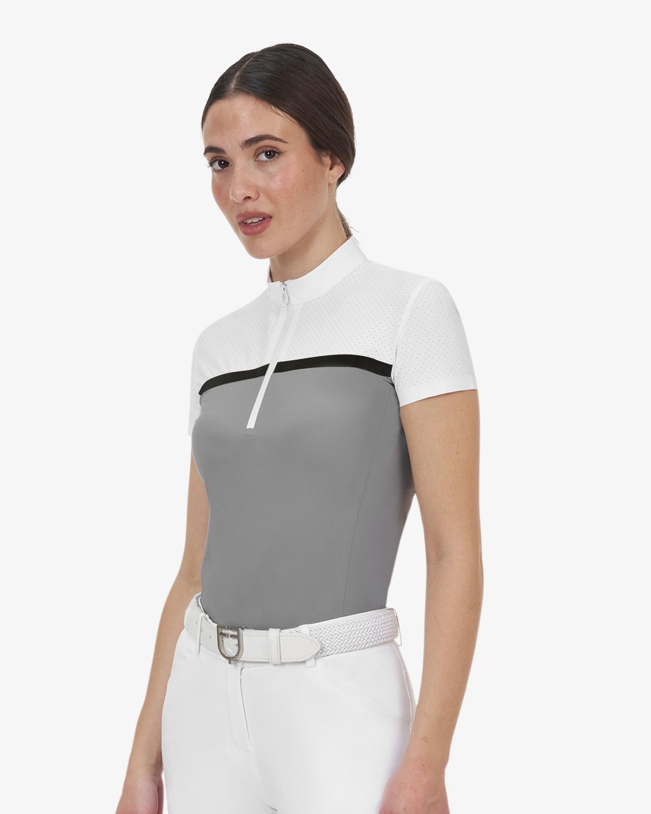 Polo concorso donna Equestro Ridertechnology tessuto traforato